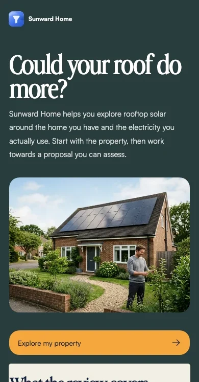 Could your roof do more? — Sunward Home demo